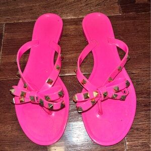 Pink Studed Sandals